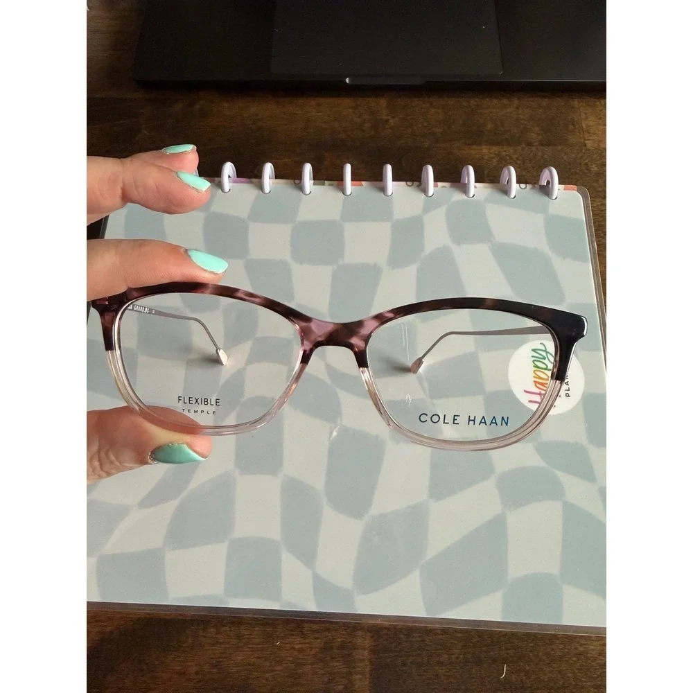 Cole Haan CH5039 651 Blush Tortoise Cat Eye‎ Eyeglasses Frames 53-16-140 Case